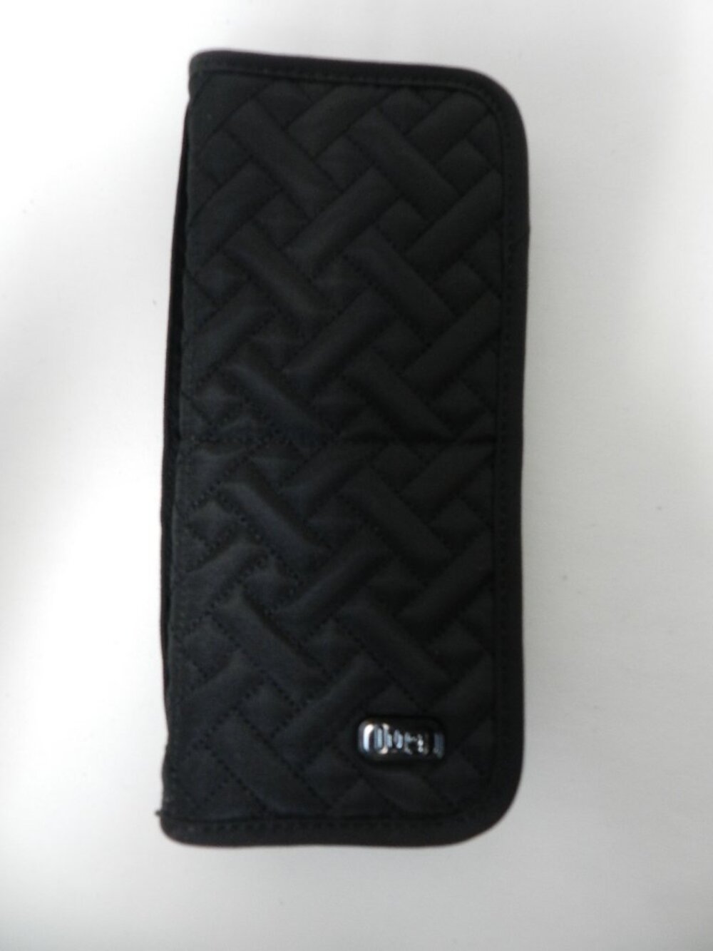 LUG Travel Sleeper Makeup brush holder zip around convertible black quilted NEW